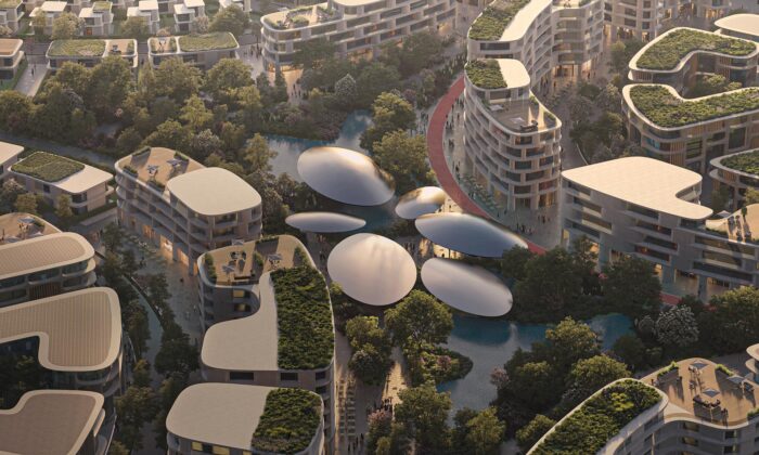 Zaha Hadid Architects navrhli inteligentní město Khalid Bin Sultan plné parků a lineárních oáz