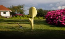 Zahradní lampa Soli od Milú García Brunell
