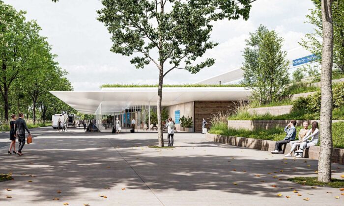 Terminál vysokorychlostní železnice Kořenice-Bečváry dostane subtilní design připomínající pavilon