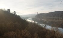 Most přes Vltavu v úseku Suchdol – Březiněves