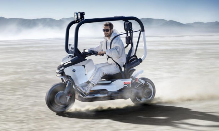 Motorka BMW Motorrad Vision CE je navržena pro jízdu bez ochranného oděvu i přilby