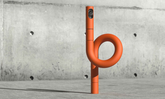 Sculptural Surveillance je série pouličních lamp a kamer v designu různě tvarovaných brček