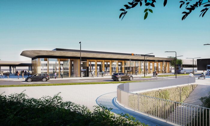 Kladno staví vlakové nádraží ze dřeva s moderním designem připomínajícím pavilon
