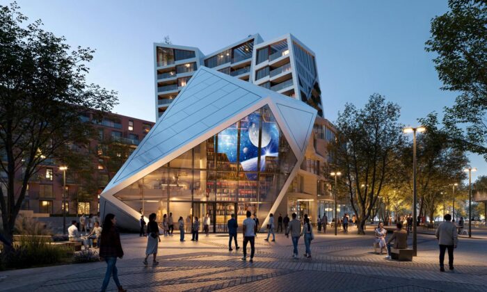Daniel Libeskind postaví v Praze bytové domy Sekyra Flowers a centrum čtenářské kultury s knihovnou
