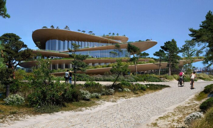 Hamburk postaví na ostrově státní operu s propojenými terasami fungující jako veřejný park