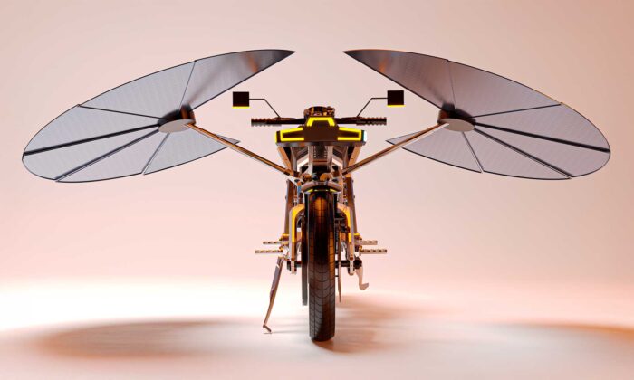 Solaris je první solárně samonabíjecí elektrická motorka na světě s fotovoltaickými křídly