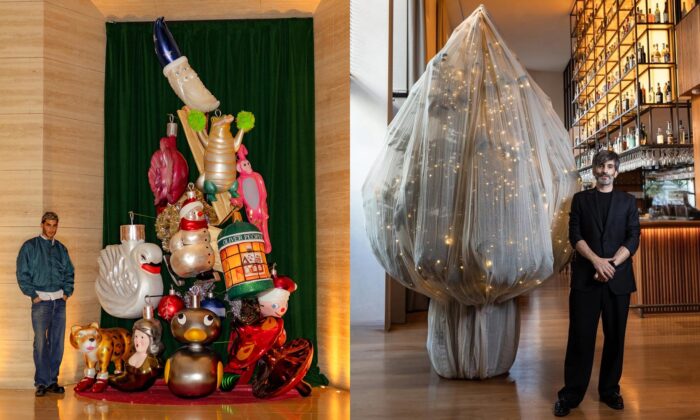 Designéři a&nbsp;umělci po&nbsp;celém světě vytvořili čtrnáct podivných vánočních stromků