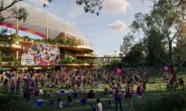 Plánovaná podoba pro Brisbane Stadium od COX a Hassell