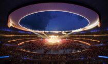 Plánovaná podoba pro Brisbane Stadium od COX a Hassell