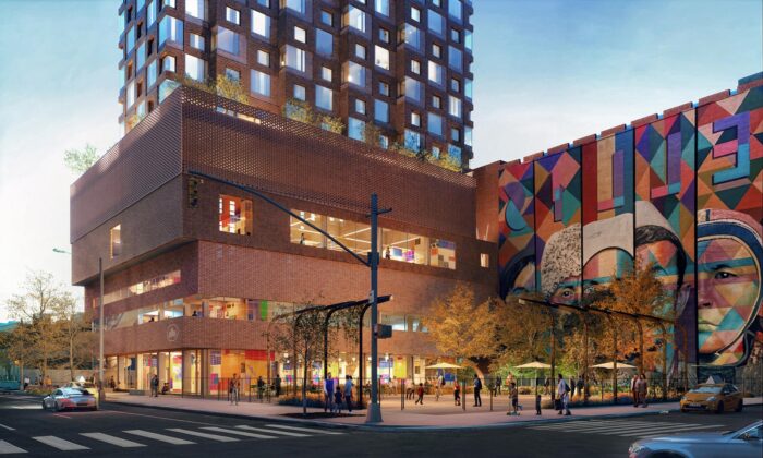 Herzog & de Meuron postaví v&nbsp;New Yorku bytový dům Hudson Mosaic s&nbsp;veřejným bazénem a&nbsp;tělocvičnou