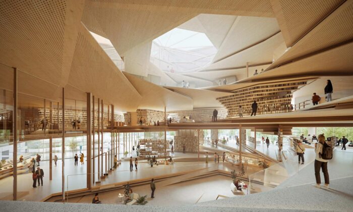 Kengo Kuma navrhl pro polský Rzeszów knihovnu a&nbsp;multifunkční kulturní dům Wir Słowa