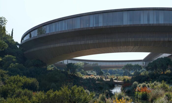 Snøhetta navrhla pro Turecko rezidenci Ring s&nbsp;tvarem prstence vznášejícího se&nbsp;nad zahradou