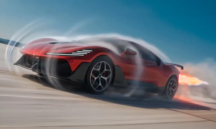 Nebula Next 01 Jet Edition je&nbsp;extrémní sportovní vůz vybavený dvěma raketovými motory