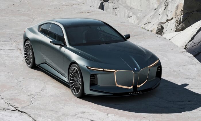 BMW představilo futuristický sporťák Vision BMW Alpina naznačující budoucnost značky
