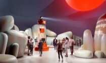 Národní pavilon České republiky nazvaný Rozhraní imaginace na Frankfurtském knižním veletrhu