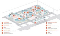 Národní pavilon České republiky nazvaný Rozhraní imaginace na Frankfurtském knižním veletrhu