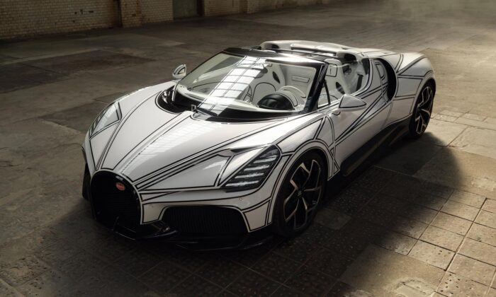 Bugatti představilo jedinečný ručně malovaný supersport W16 Mistral Blanc Éternel inspirovaný porcelánem