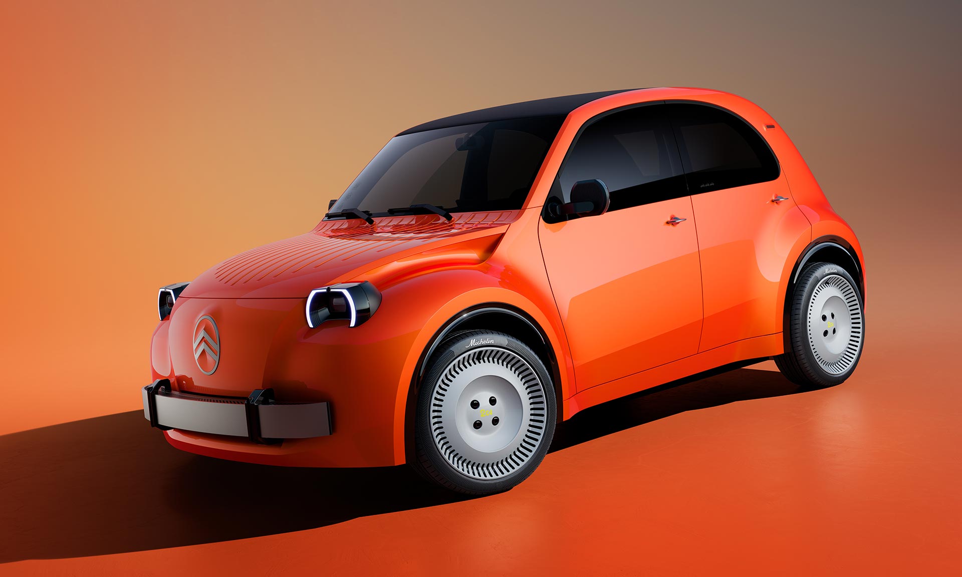 Francouzi oživují legendární Kachnu a&nbsp;představují cenově dostupný elektromobil Citroën 2 CV